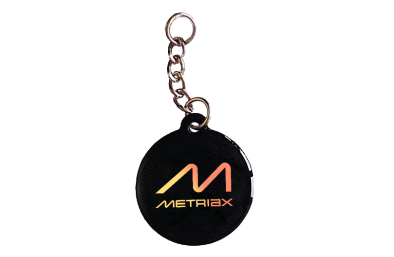 Metriax-RFID-NFC-Epoxy-Keyfob-Schlüsselanhänger-Schwarz